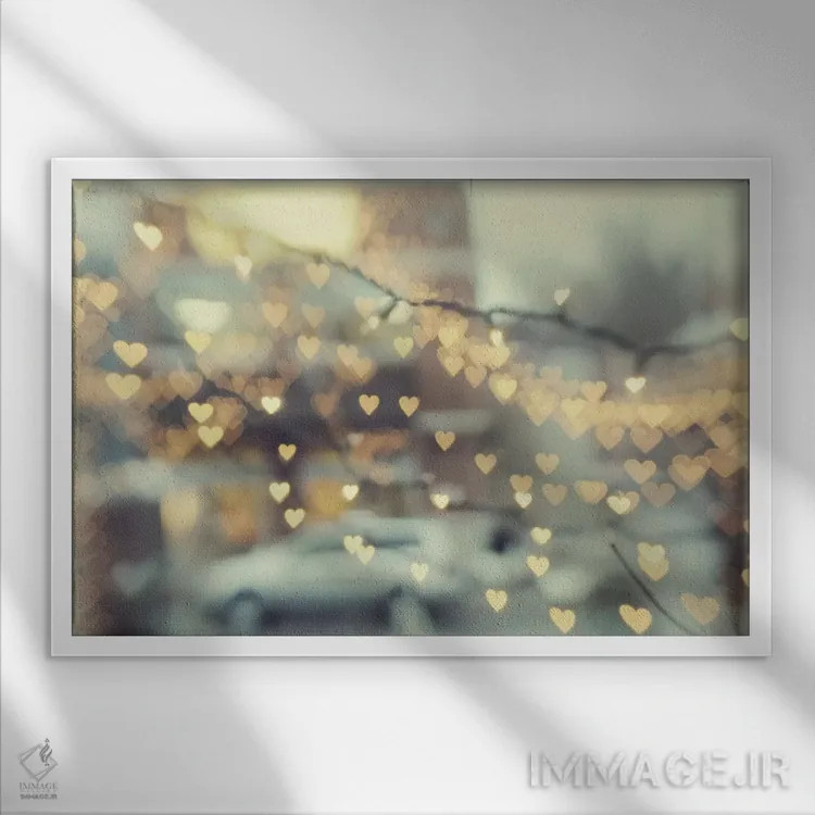 تابلو چنگ زدن به عشق اثر چلسیا ویکتوریا - نمای قابدار سفید