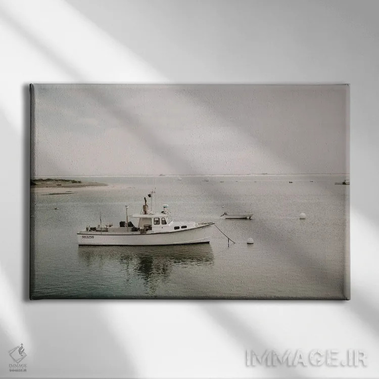 تابلو قایق ماهیگیری اثر چلسیا ویکتوریا - نمای روبهرو روی دیوار