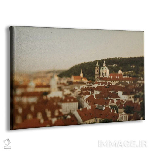 تابلو بامهای آجری قرمز پراگ اثر چلسیا ویکتوریا - نمای پرسپکتیو محصول