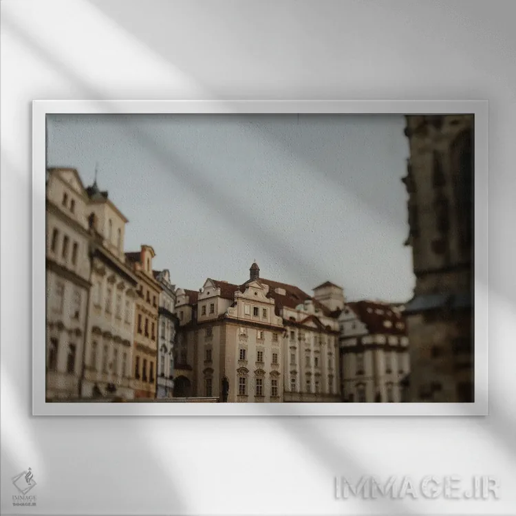 تابلو مسیر پراگ اثر چلسیا ویکتوریا - نمای قابدار سفید