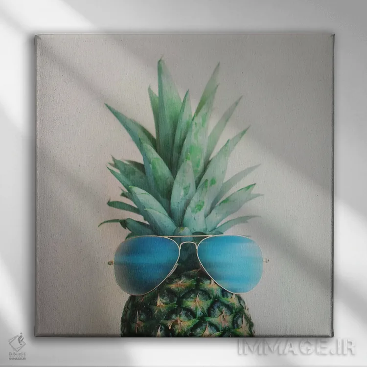 تابلو آناناس در بهشت اثر چلسیا ویکتوریا - نمای روبهرو روی دیوار