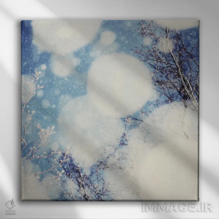 تابلو برف ۳ اثر چلسیا ویکتوریا - نمای روبهرو روی دیوار
