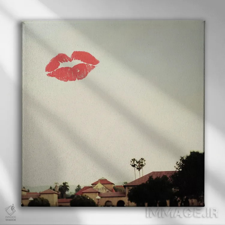تابلو عشق کالیفرنیا اثر چلسیا ویکتوریا - نمای روبهرو روی دیوار