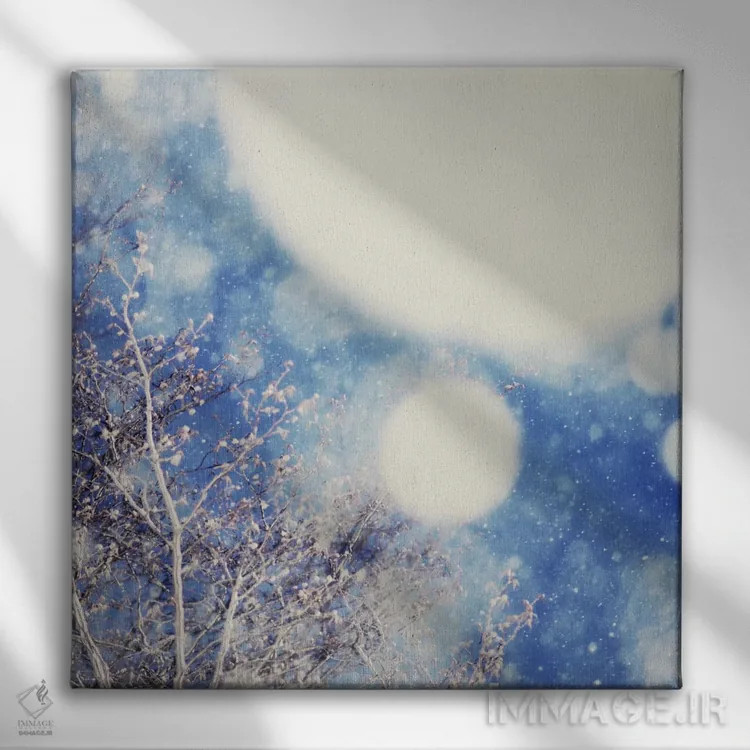 تابلو برف و درختان ۲ اثر چلسیا ویکتوریا - نمای روبهرو روی دیوار