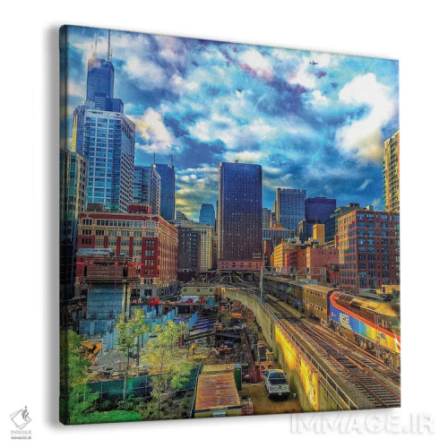 تابلو قطار شمالرو اثر کیتلین ورا - نمای پرسپکتیو محصول