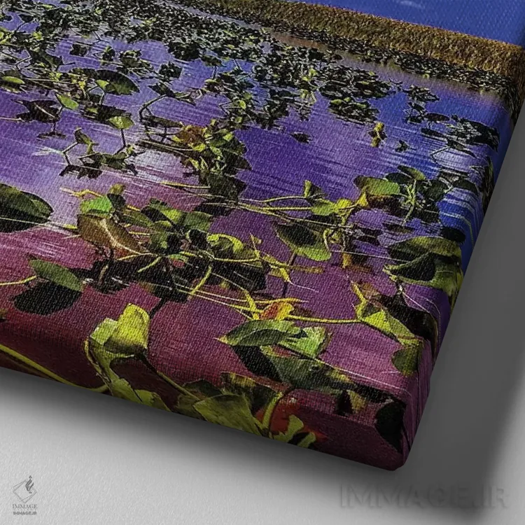 تابلو اورگلیدز (پارک ملی فلوریدا) اثر کیتلین ورا - نمای نزدیک بافت بوم