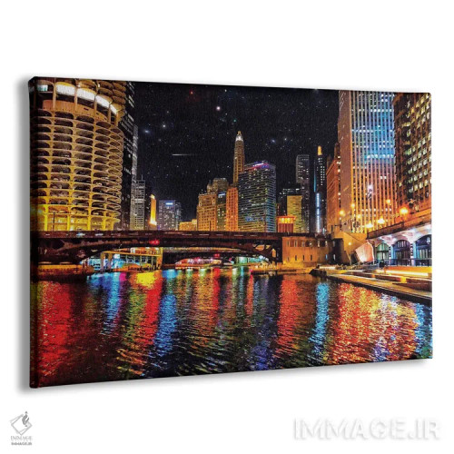 تابلو رنگهای رودخانه اثر کیتلین ورا - نمای پرسپکتیو محصول