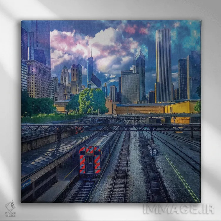 تابلو مسیر شمارهٔ ۳ اثر کیتلین ورا - نمای روبهرو روی دیوار