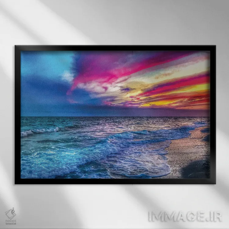 تابلو سانیبل (جزیره فلوریدا) اثر کیتلین ورا - نمای قابدار مشکی