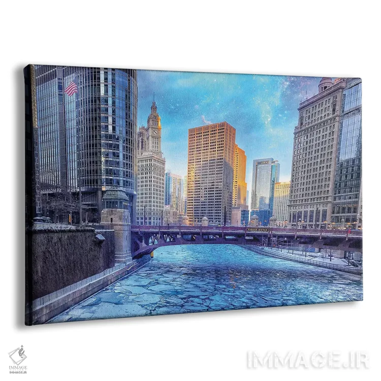 تابلو یخ خیابان واباش اثر کیتلین ورا - نمای پرسپکتیو محصول