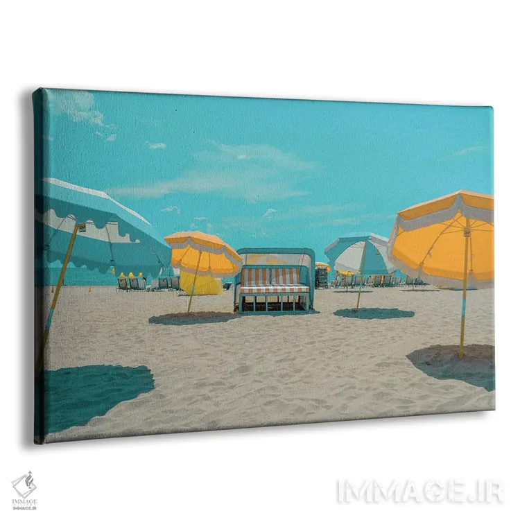 تابلو چترها ۲ اثر کارلوس وارگاس - نمای پرسپکتیو محصول