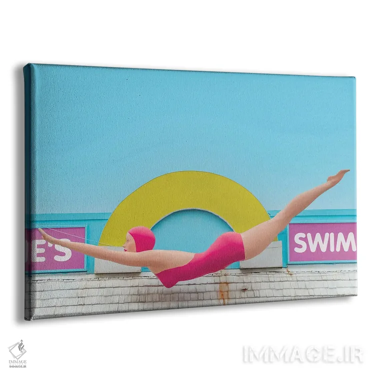 تابلو بانوی غواص اثر کارلوس وارگاس - نمای پرسپکتیو محصول