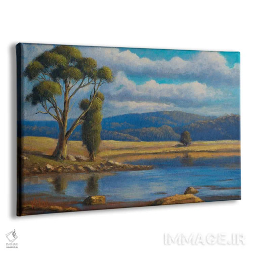 تابلو آبهای سیلابی در حال عقبنشینی اثر کریستوفر ویدال - نمای پرسپکتیو محصول