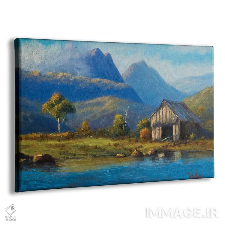 تابلو نور صبحگاهی بر کوه کرادل تاسمانی اثر کریستوفر ویدال - نمای پرسپکتیو محصول