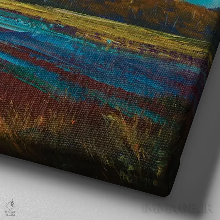 تابلو اولورو (آیرز راک، استرالیا) اثر کریستوفر ویدال - نمای نزدیک بافت بوم