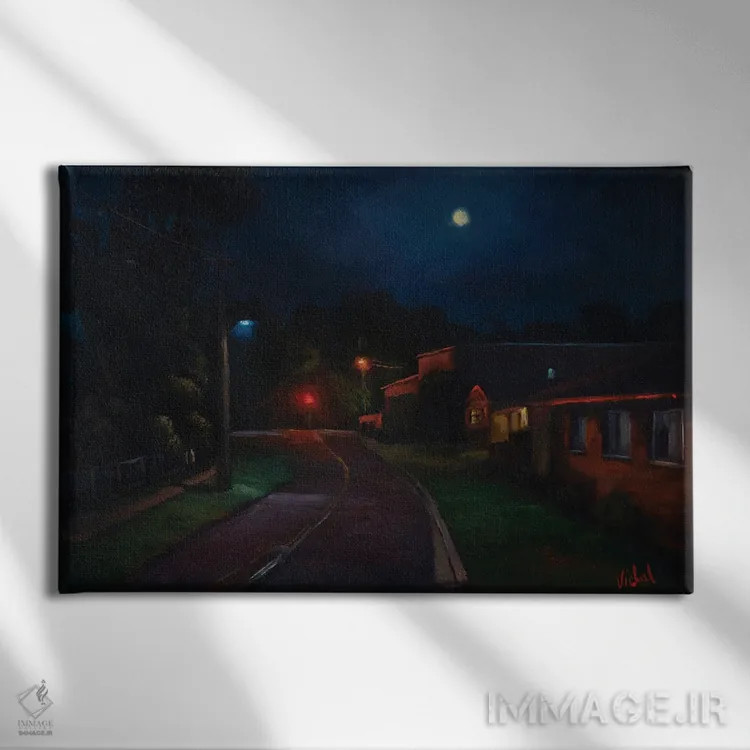 تابلو محله ۲ اثر کریستوفر ویدال - نمای روبهرو روی دیوار