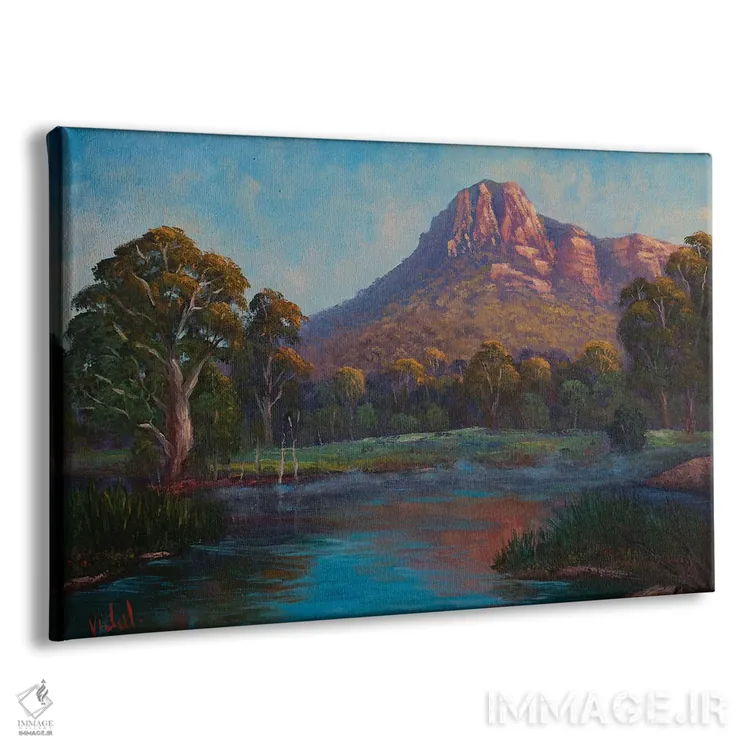 تابلو نور صبح زود بر کوه استرجن ویکتوریا اثر کریستوفر ویدال - نمای پرسپکتیو محصول