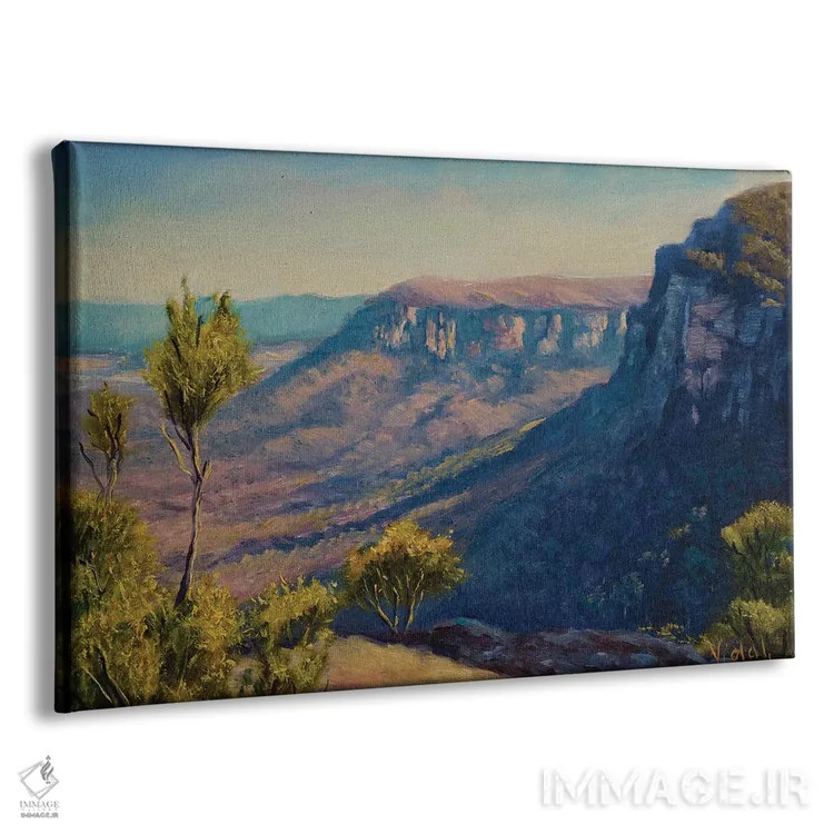 تابلو سر گراز کوههای آبی اثر کریستوفر ویدال - نمای پرسپکتیو محصول