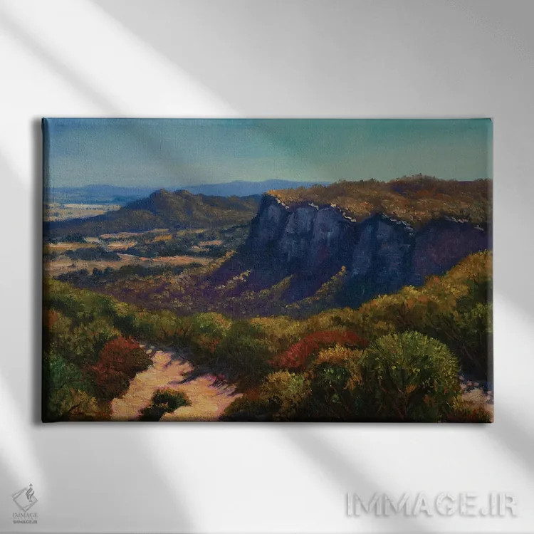 تابلو گذرگاه کولیِرز بلکهِیث اثر کریستوفر ویدال - نمای روبهرو روی دیوار