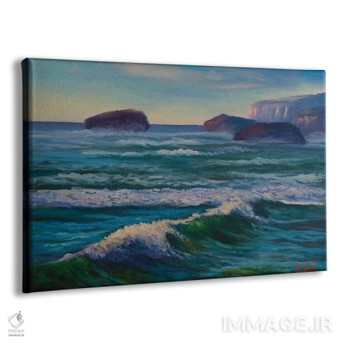 تابلو جریانهای اقیانوسی نزدیک بندر کمپبل ویکتوریا اثر کریستوفر ویدال - نمای پرسپکتیو محصول