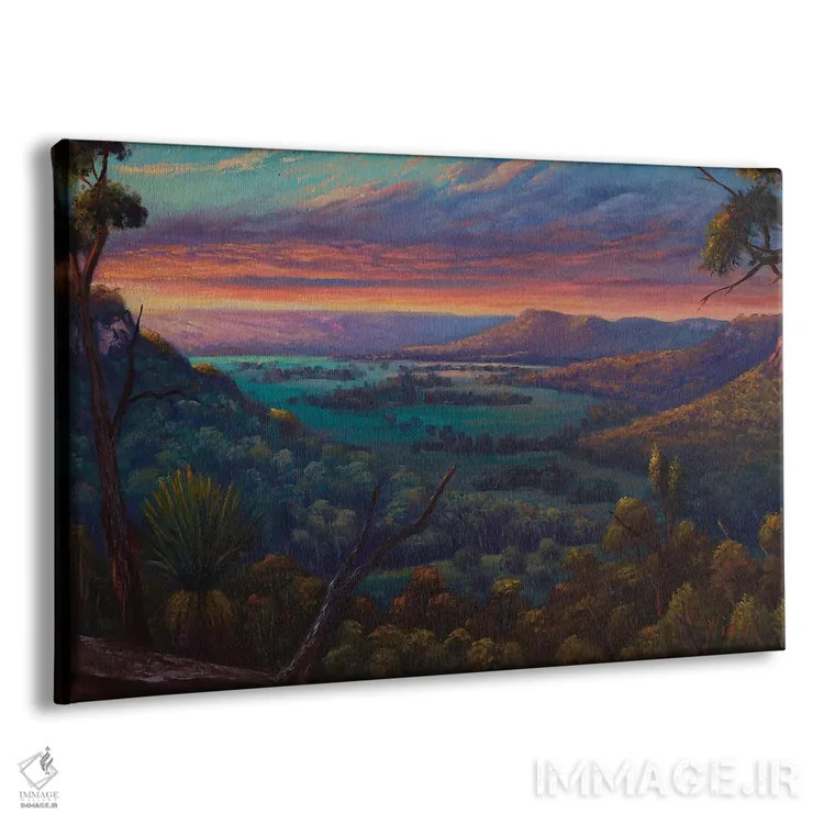 تابلو منظره غروب در فلات شیپلی بلکهِیث اثر کریستوفر ویدال - نمای پرسپکتیو محصول