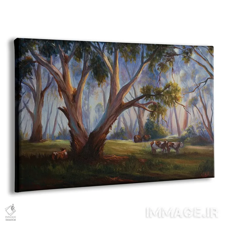 تابلو چَرا در بوتهزار استرالیا اثر کریستوفر ویدال - نمای پرسپکتیو محصول