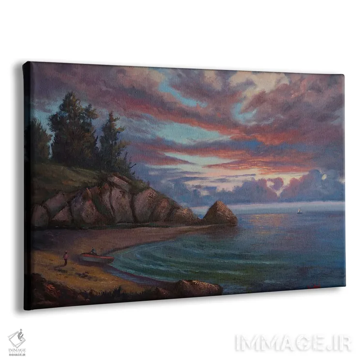 تابلو پایان روز اثر کریستوفر ویدال - نمای پرسپکتیو محصول