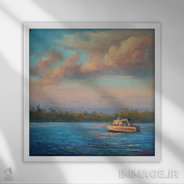 تابلو روزی دیگر اثر کریستوفر ویدال - نمای قابدار سفید