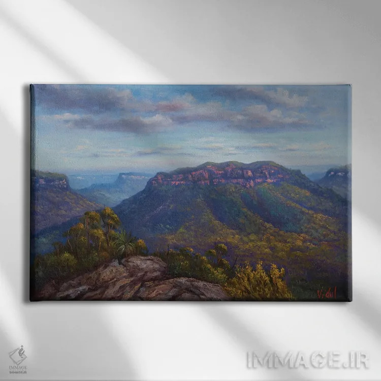 تابلو کوه سولیتری از سوی سوبلایم پوینت اثر کریستوفر ویدال - نمای روبهرو روی دیوار