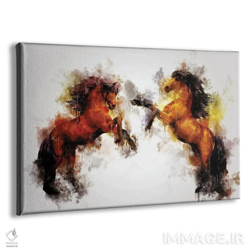 تابلو اسبها اثر کورنل ولاد - نمای پرسپکتیو محصول