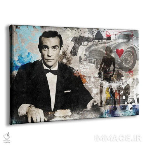 تابلو جیمز باند شان کانری اثر کارولین وندلین - نمای پرسپکتیو محصول