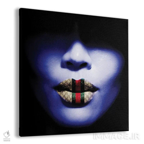 تابلو لبهای گوچی اثر کارولین وندلین - نمای پرسپکتیو محصول