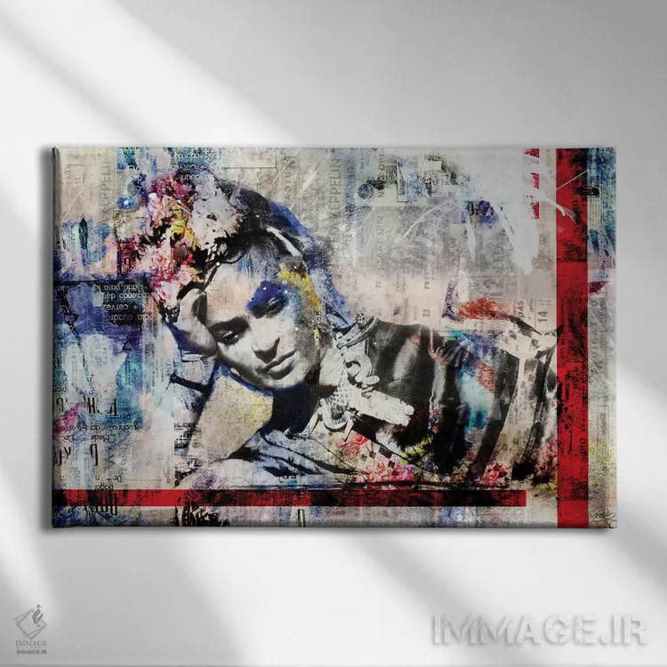 تابلو فریدا (کاهلو) اثر کارولین وندلین - نمای روبهرو روی دیوار