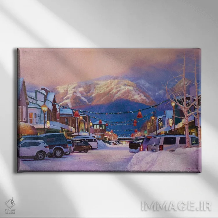 تابلو کوه بزرگ اثر جیمز کوروین - نمای روبهرو روی دیوار