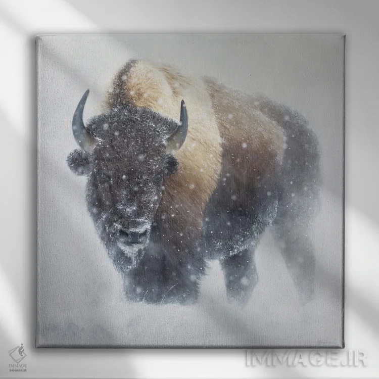 تابلو سفیدی مطلق اثر جیمز کوروین - نمای روبهرو روی دیوار