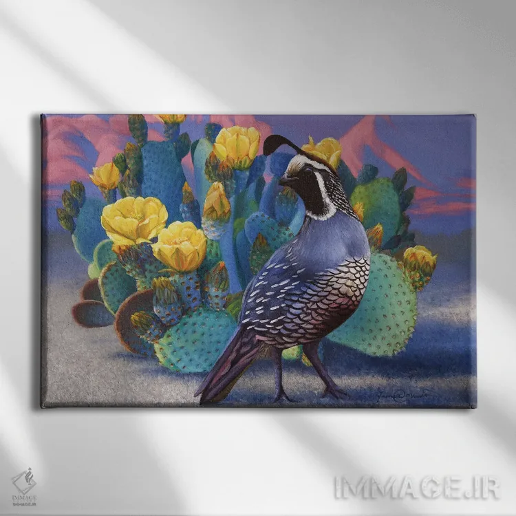 تابلو بهتر در زرد اثر جیمز کوروین - نمای روبهرو روی دیوار