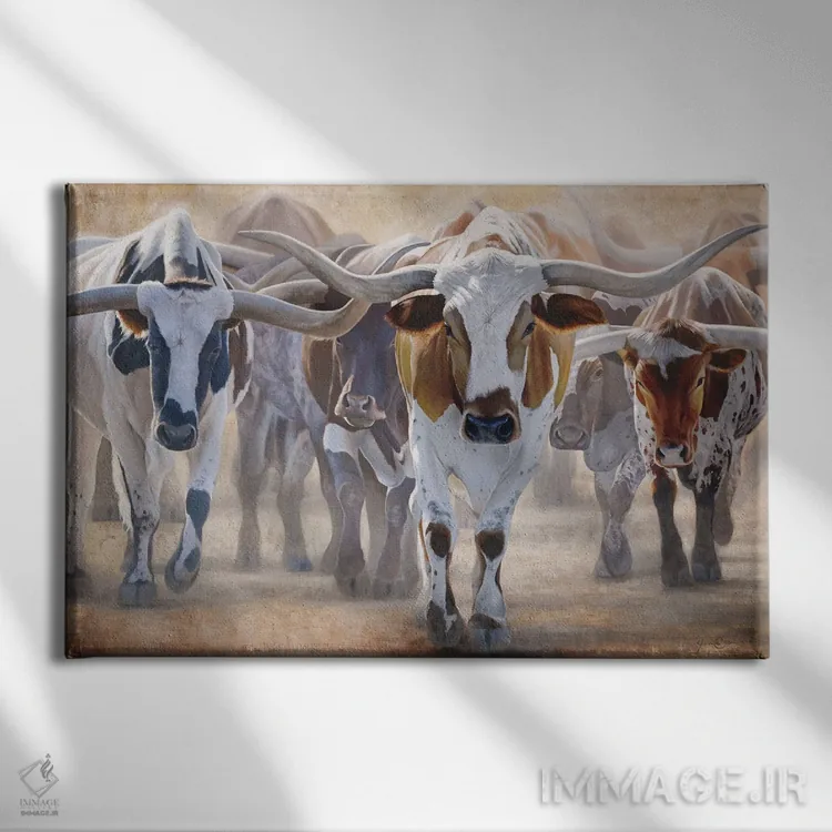 تابلو قلب مسیر چیشولم II اثر جیمز کوروین - نمای روبهرو روی دیوار