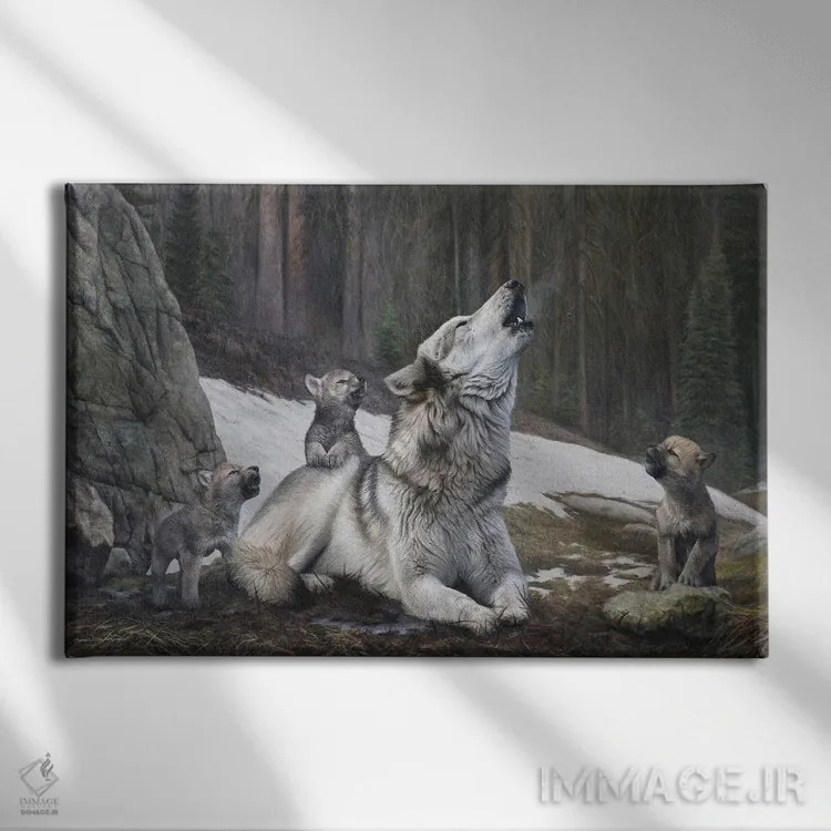 تابلو هماهنگی اثر جیمز کوروین - نمای روبهرو روی دیوار