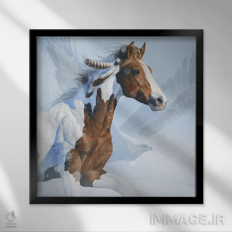 تابلو روح II اثر جیمز کوروین - نمای قابدار مشکی