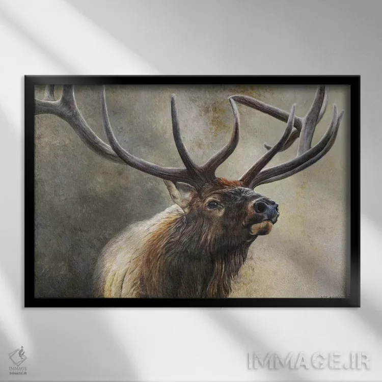 تابلو نگهبان اثر جیمز کوروین - نمای قابدار مشکی