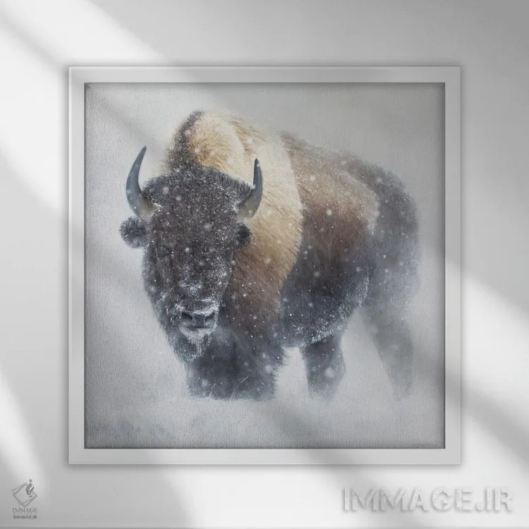 تابلو سفیدی مطلق اثر جیمز کوروین - نمای قابدار سفید