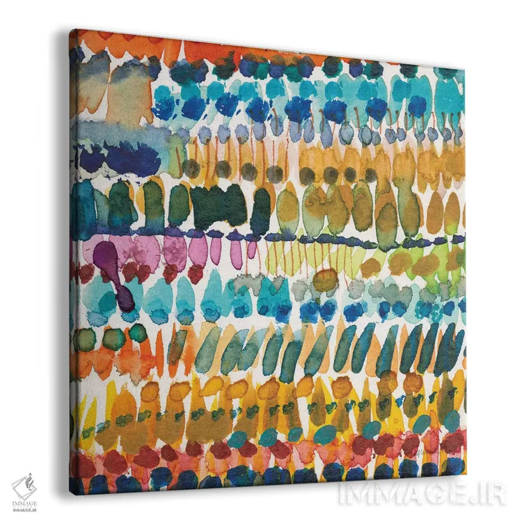 تابلو الگوهای رنگارنگ V کراپ II اثر شریل واریک - نمای پرسپکتیو محصول