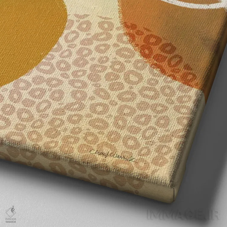 تابلو تنوع IV اثر شریل واریک - نمای نزدیک بافت بوم