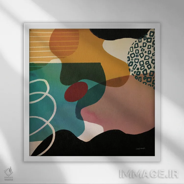 تابلو تنوع III اثر شریل واریک - نمای قابدار سفید