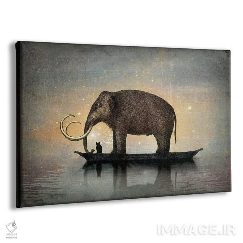 تابلو شب ساکت (کریسمس) اثر کاترین ولز-استاین (هنرمند فتومانتیج آلمانی) - نمای پرسپکتیو محصول