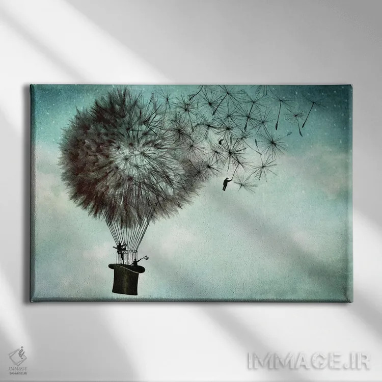 تابلو خداحافظی مردان کسبوکار اثر کاترین ولز-استاین (هنرمند فتومانتیج آلمانی) - نمای روبهرو روی دیوار