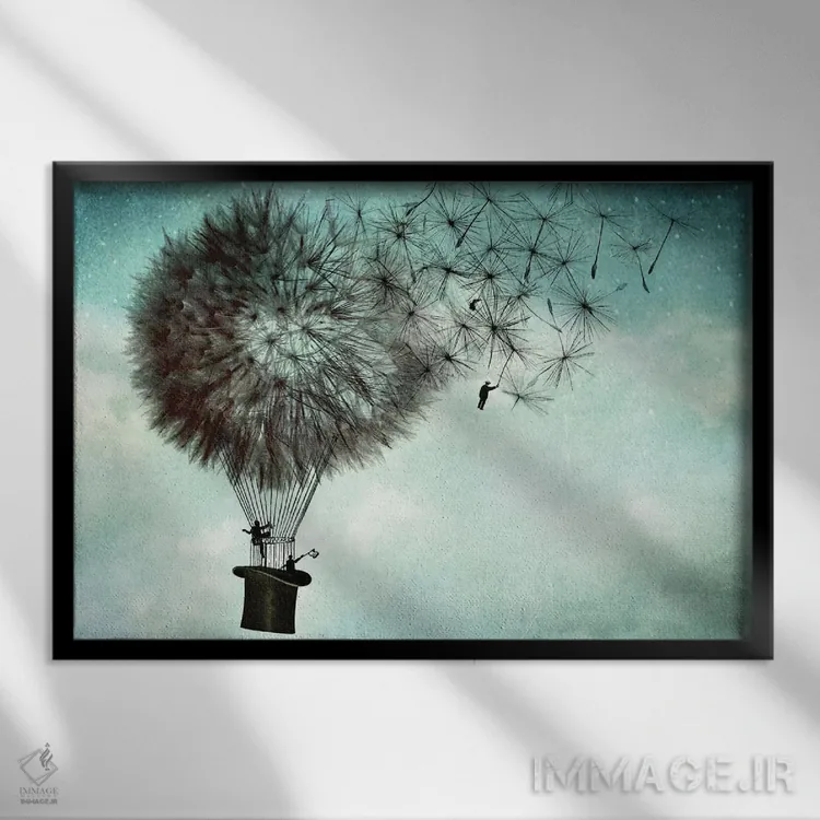 تابلو خداحافظی مردان کسبوکار اثر کاترین ولز-استاین (هنرمند فتومانتیج آلمانی) - نمای قابدار مشکی