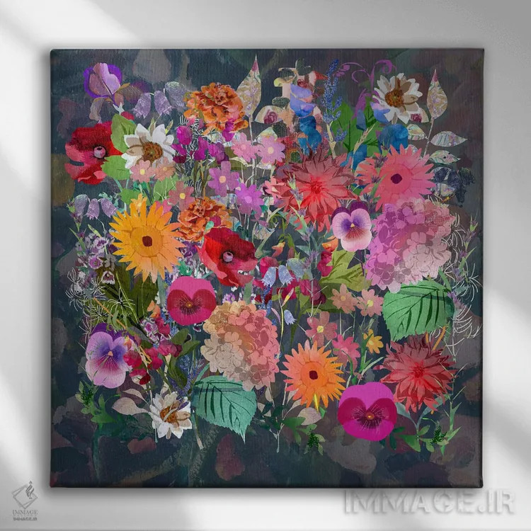 تابلو گلدار اثر کلر وستوود - نمای روبهرو روی دیوار