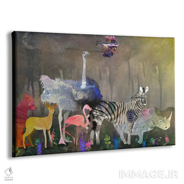 تابلو حیوانات اثر کلر وستوود - نمای پرسپکتیو محصول