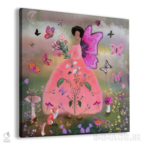 تابلو پیراهن صورتی اثر کلر وستوود - نمای پرسپکتیو محصول